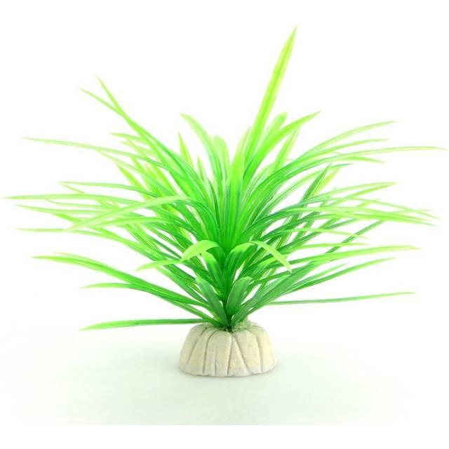 (Green) Artificial Plastic Aquarium Decorations Fishing Water Fish Grass