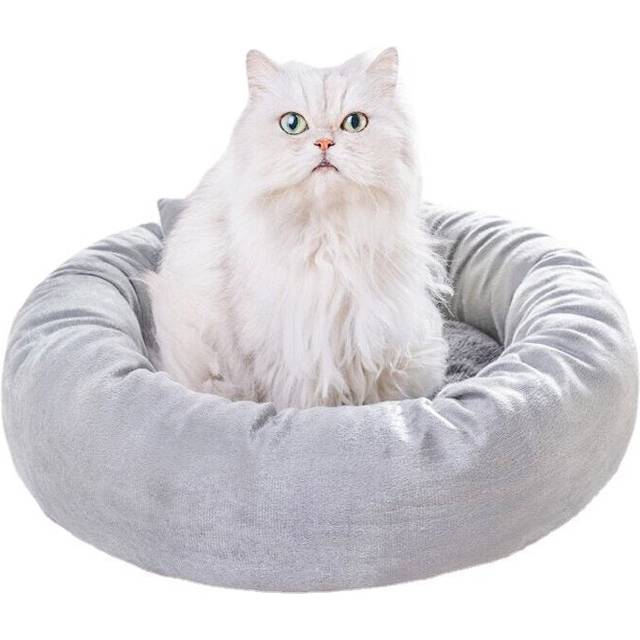 (S) Soft Warm Pet Dog Cat Round Deep Sleeping Mat Non-slip Wear-resistant Bed House Kennel