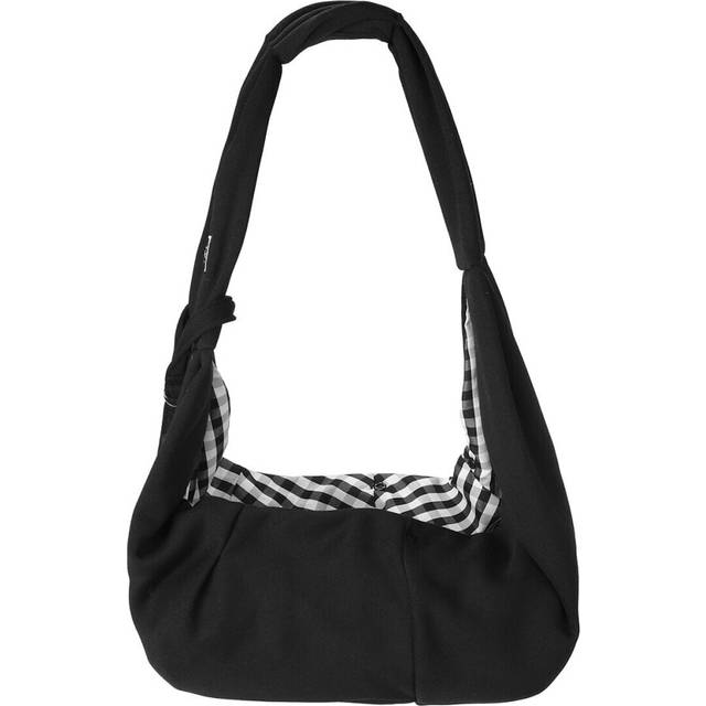 (Black) Slings Dog Carrier Comfort Shoulder Bag Outdoor Mesh Sling Handbag Pet Travel Cats Tote Breathable Puppy Front Dog Bag