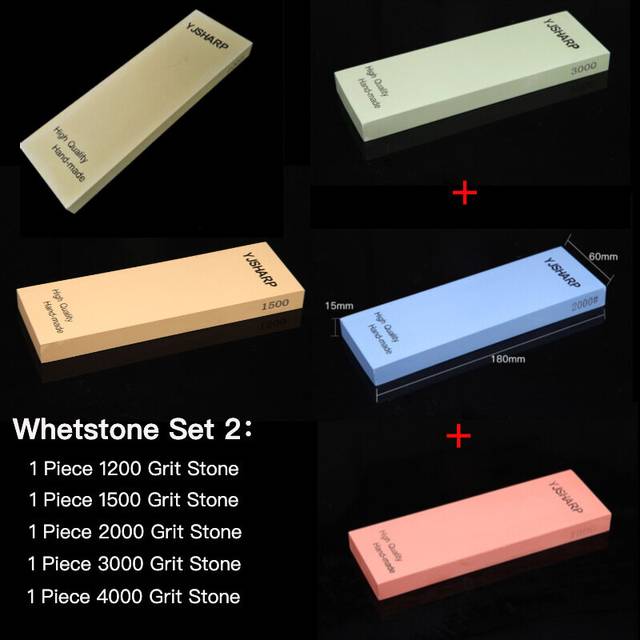 (a-whetstone set 2) Adaee Professional Knife Sharpener single Side Whetstone 240 400 1000 4000 5000 Grind stone Suitable for Outdoors various tools