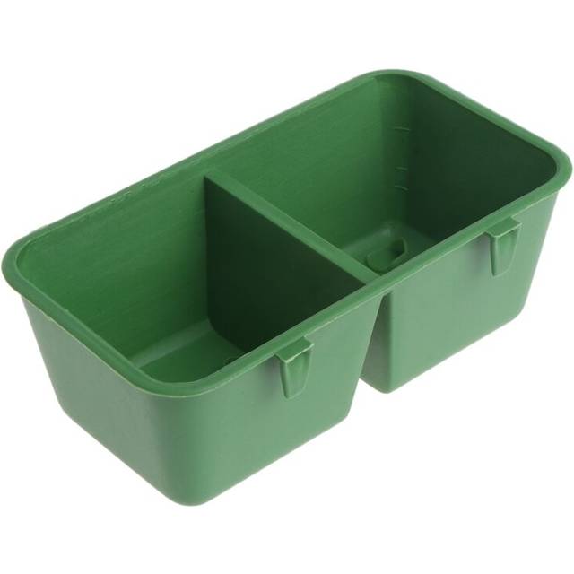 Double Bowl Bird Feeder Cage Dual Water Drink Eating Device Parrot Pigeon Trough Drop Ship