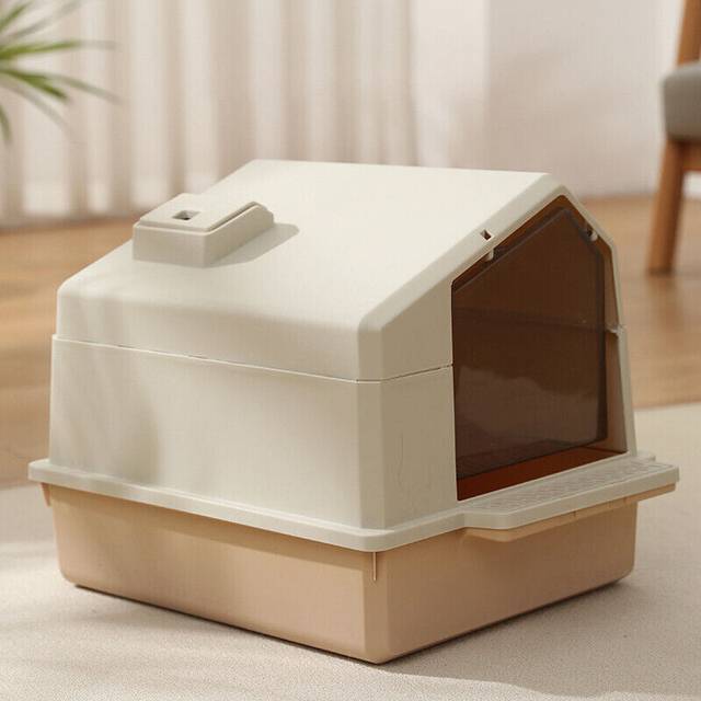 Large Cat Litter Box Self Cleaning Cat Pan Drawer Anti-Splashing Cat Potty Tray
