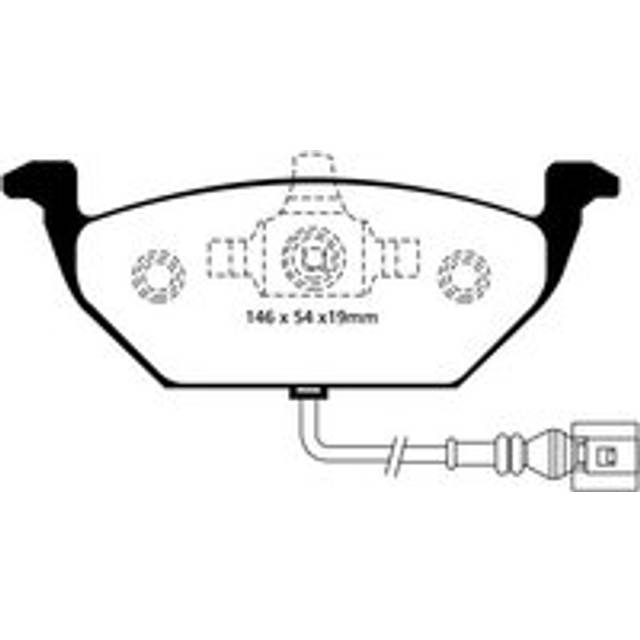 EBC Brakes Yellowstuff Performance Brake Pads - Front Pad Set - VW Calipers