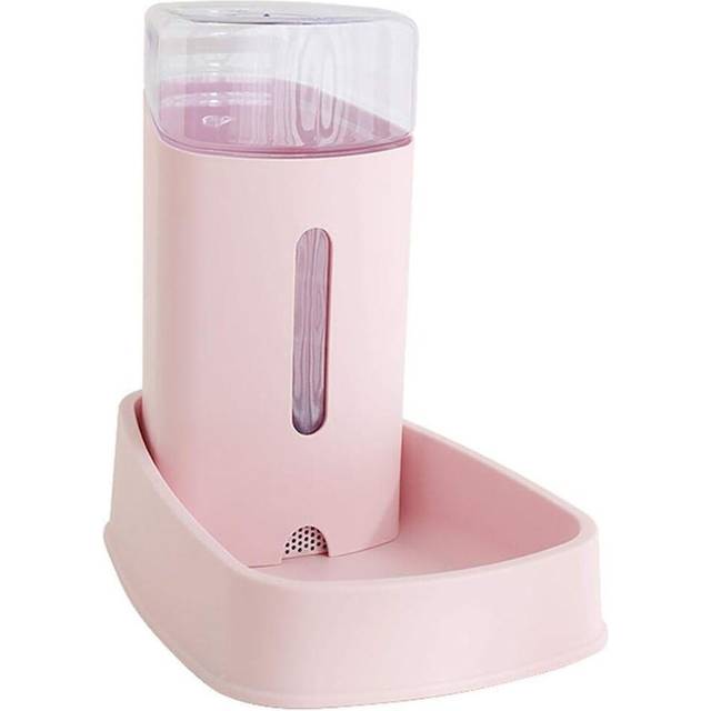 Automatic Food And Water Dispenser For Cats Automatic Food And Water Dispenser For Dogs, Cats-Pink