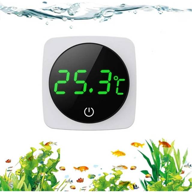 Digital LED Display Aquarium Thermometer with Sensor on The Back