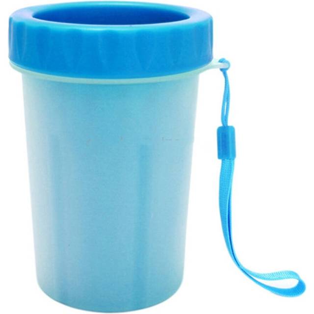 Pet Antiseptic Products Silicone Wash Feet Cleaning Cup Size: L(Blue)