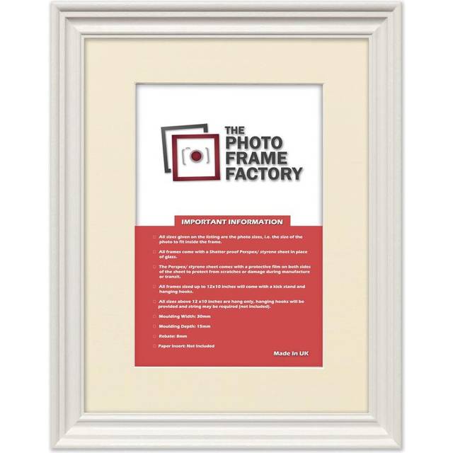 (White Frame Ivory Mount, 20x20 Pic (24x24 Frame)) Picture Frames Swept Style Photo Frames Poster Frames With Multicolored Mounts