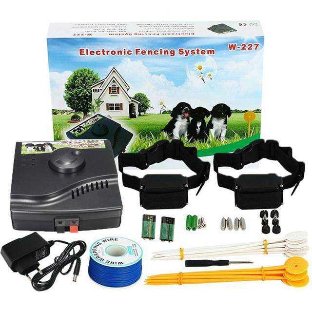 W-227 In-ground dog Fence System with waterproof collar pet fencing 500M Wireless Dog Electric Fence Remote Training Collar