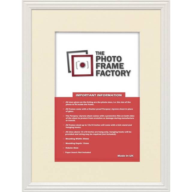 (White Frame Ivory Mount, 50x70CM Pic (60x80CM Frame)) White Antique Traditional Style Photo Frames Picture Frames Poster Frame With Multicolored Moun