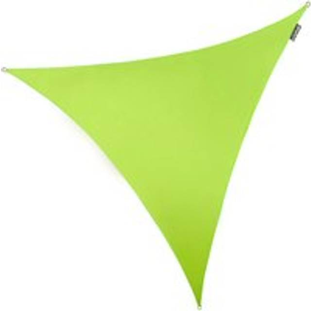 5m Triangle Waterproof Patio Sun Shade Canopy 98% UV Block Free Rope - Lime - One Size