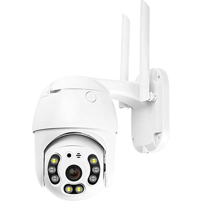White 1080p 2.0mp Wireless Ip Wifi Camera Dome Ptz Hd Security Camera Ir-cut Colorful Night Vision Outdoor Waterproof Ip66 P2p Phone App Control Motio