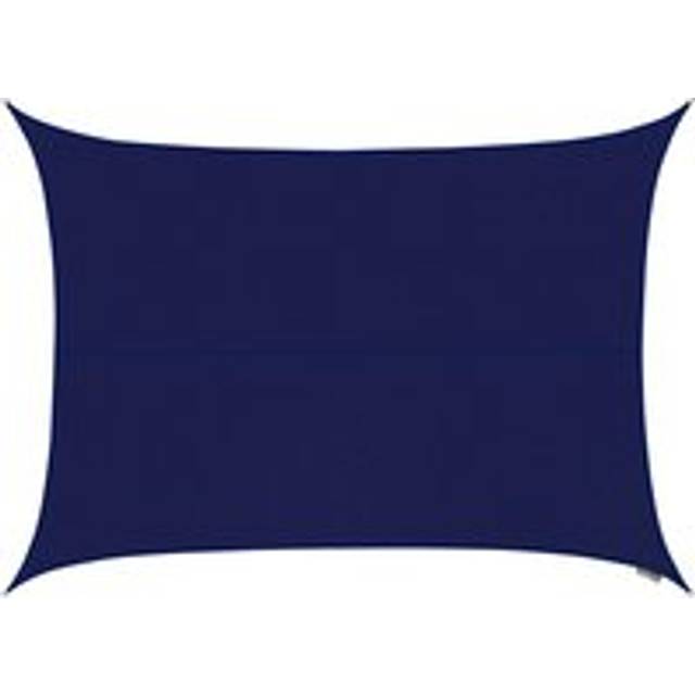 3m x 2m Waterproof Patio Sun Shade Sail Canopy 98% UV Block Free Rope - Blue - One Size