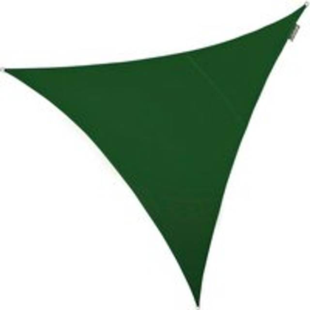 3m Triangle Waterproof Patio Sun Shade Canopy 98% UV Block Free Rope - Green - One Size