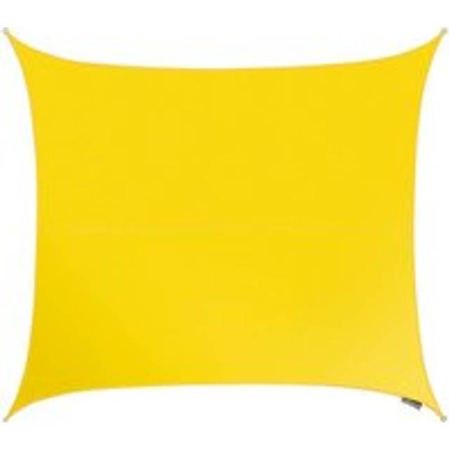 3.6m Square Waterproof Patio Sun Shade Canopy 98% UV Block Free Rope - Yellow - One Size
