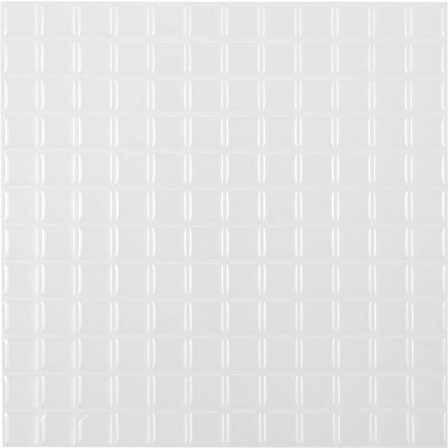 (White) 3D Mosaics Waterproof and Oil-proof Black White Crystal Epoxy Three-dimensional Self-adhesive Wall Sticker