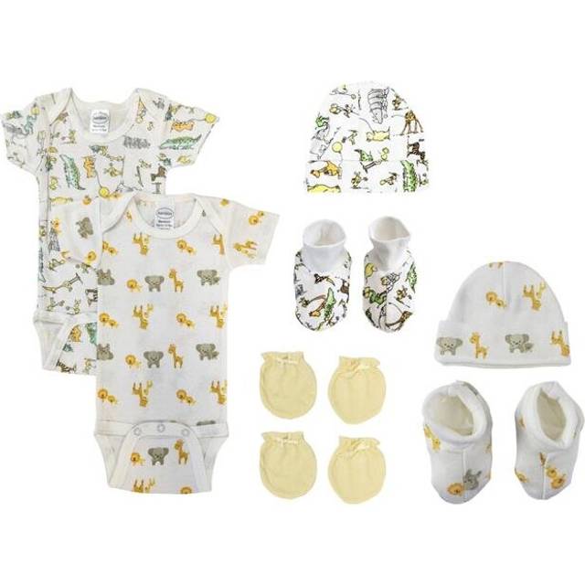 Bambini NC-0576 Unisex Newborn Baby 8 Piece Layette Sets, White