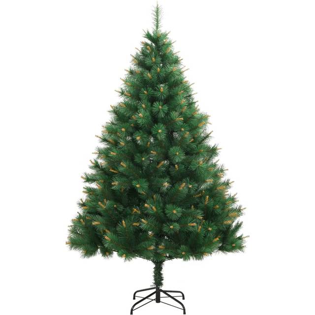 Vidaxl Artificial Hinged Christmas Tree With Stand 120 Cm, Green