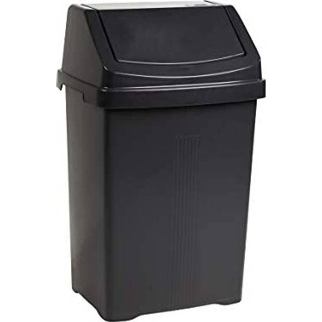 funky gadgets Wham Plastic Swing Bin Waste Recycle Recycling Dustbins Kitchen,Bathroom Rubbish Trash Refused Bins (Midnight, 50L Swing Bin)