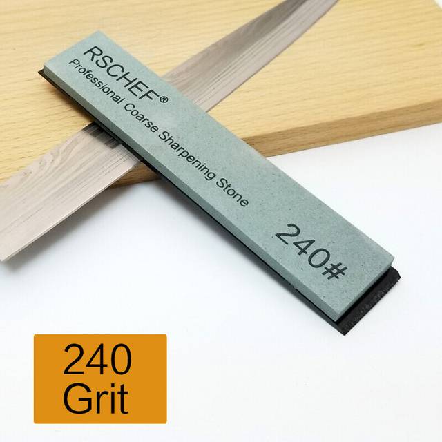 (a-240grit) RSCHEF Upgrade Big and Small Petroleum Stones Grinder Petroleum Stone Knife sharpener Grindstone