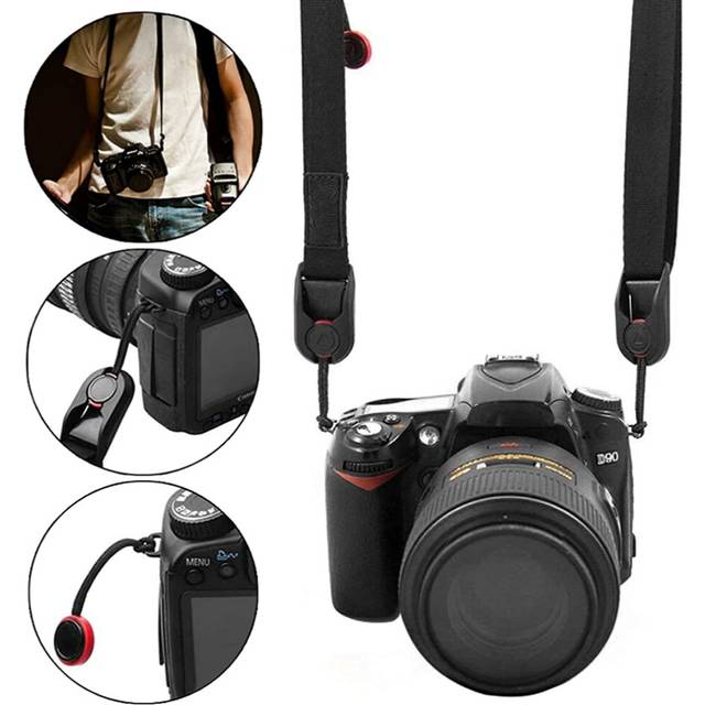 Camera strap shoulder strap quick release universal camera strap - Blck