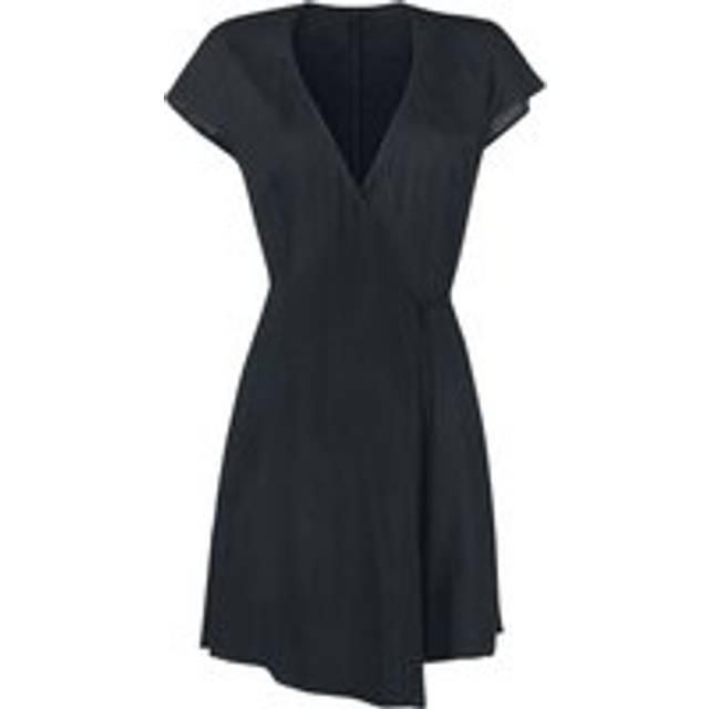 Forplay Wrap Dress With Waist Tie Medium-length dress black - XL