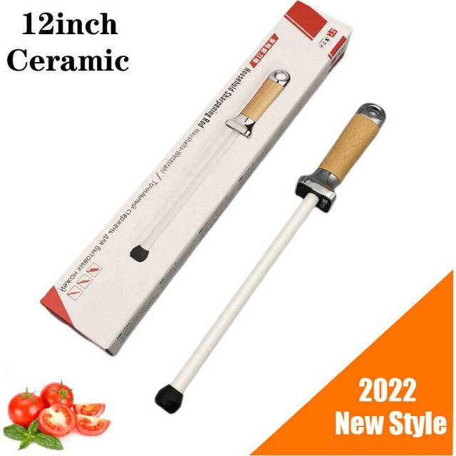 (a-GRINDER TG2010 As shown) 1Pcs Knife Sharpening Rod 6/8/10/12inch Diamond/Ceramic Kitchen Knife Sharpeners Steel Professional Grinding System Knives