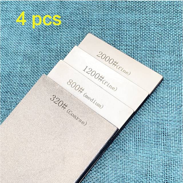 (a-4 pcs) 320/800/1200/2000 set Diamond sharpening stone base kitchen tools bar blade sharp Apex edge grinder Professional knife sharpener