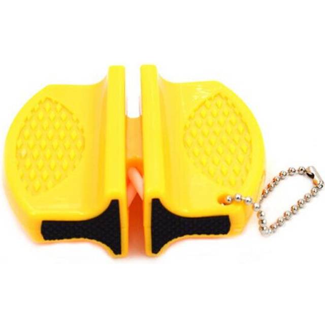 (a-03 1pc) Mini Knife Sharpener Quick Sharpener Tool Multi-function Outdoor Portable Camping Non-Slip Knives Sharpener Kitchen Accessories