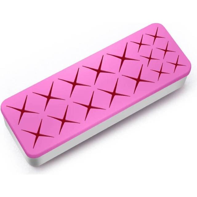 Silicone Lipstick Storage Box, Double Color Matching Lipstick Nail Polish Cosmetics Desktop Storage