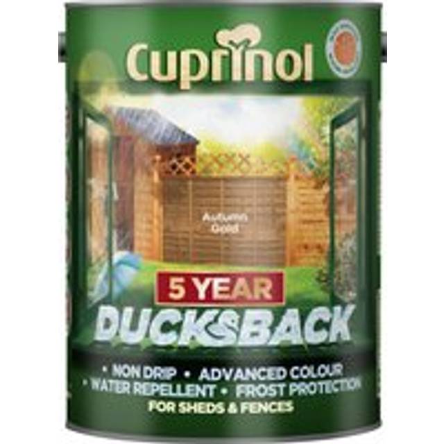 Cuprinol Ducksback Timbercare Paint - Autumn Gold - Orange