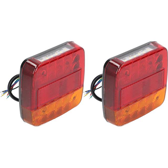 2pcs Led Taillights 12v Shock Resistant Rear Turn Signal Lamp Universal For Truck Trailer