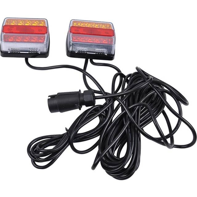 16 Led Trailer Tail Light Combination Towing Taillight Car Truck Tail Light 12v Number Plate Light