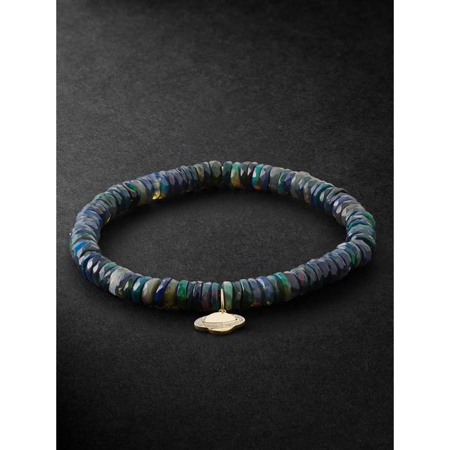 Sydney Evan - Saturn Gold Diamond Bracelet - Men - Blue