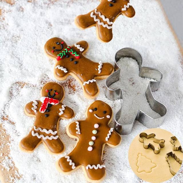 10 Pcs Christmas Cookie Cutters Set, Cookie Cutters Cookie Cutters Christmas Cookie Cutters Cookie Shape Stainless Steel