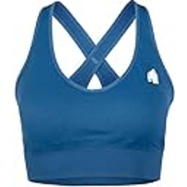 Gorilla Wear Hilton Seamless Sports Bra - Blue, Small/Medium