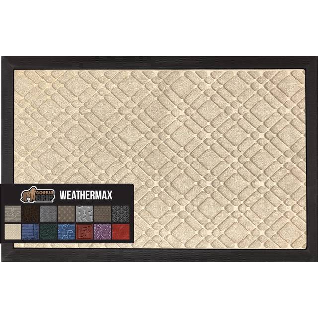 Gorilla Grip All-Season WeatherMax Doormat  Durable Natural Rubber  St