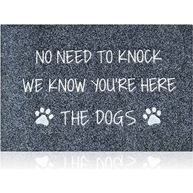 HLFMVWE Large Welcome Mat for Front Door Doormat Rubber Non Slip Backing Funny Text Doormat Indoor Door Mat Dog Mat for Entryway