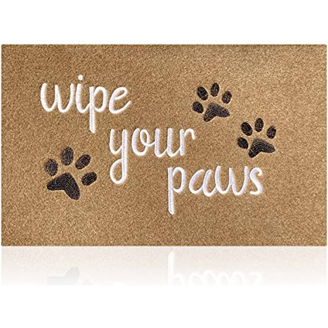 HLFMVWE Large Welcome Door Mat Indoor Outdoor Wipe Your Paws Doormat F