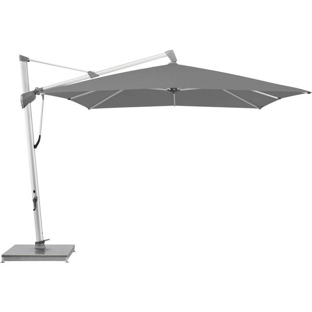 Glatz, Sombrano S+ frihängande parasoll 300x300 cm kat.4 antracite alu / 420 smoke