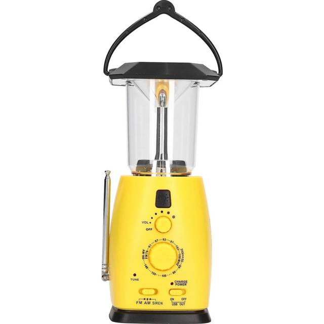 Led Camping Lantern Solar Hand Crank Battery Charging Adjustable Brightness 8 Leds Support Fm Am Function Led Lantern