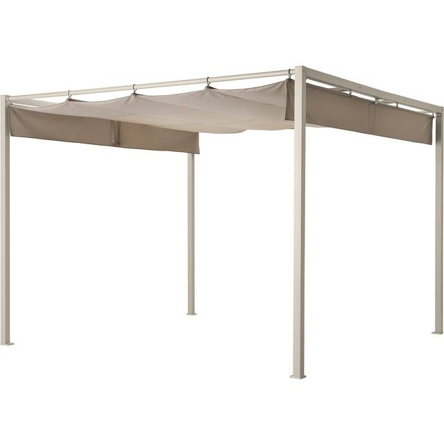 HAMMARÖN pergola, gråbeige/mörk gråbeige, 300x300 cm