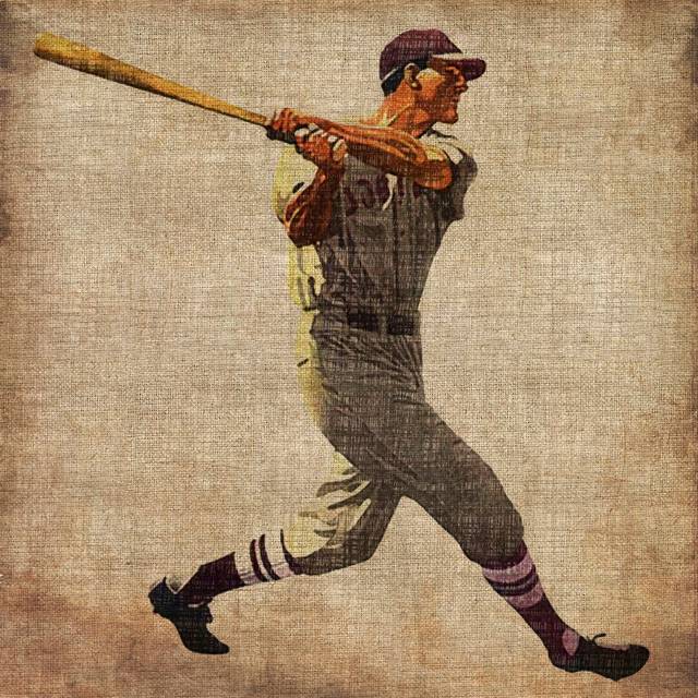 Vintage Sports VI By John Butler - Wrapped Canvas Painting Print (51cm H x 51cm W)