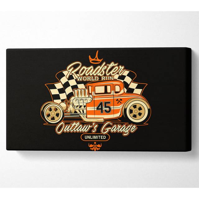 Outlaws Garage - Wrapped Canvas Art Prints (40.6cm H x 81.3cm W)