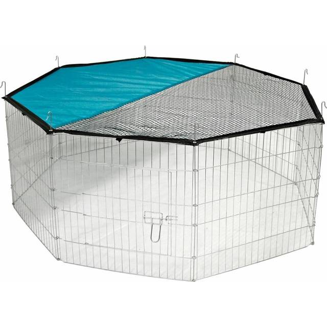 Kerbl Outdoor Pet Enclosure Octagonal - Silver (57cm W X 56cm D)