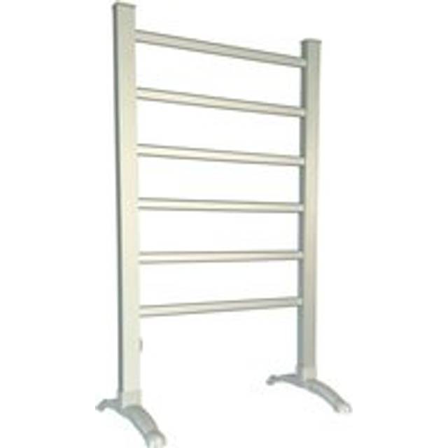 Portable Aluminium Electric Towel Rail Warmer with 6 Heated Bars - Oypla