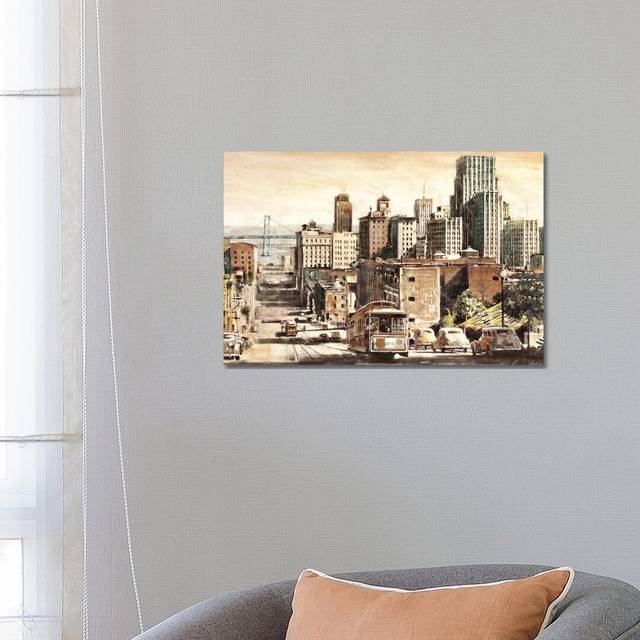 San Francisco View To Bay Brid - Print on Canvas - Wrapped Canvas (66.04 cm H x 45.72 cm W x 1.91 cm D)