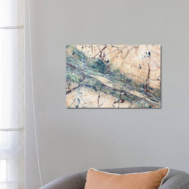 USA, California. Detail of Cut Slab of Marble Rock by Jaynes Gallery - Wrapped Canvas Painting (45.72cm H x 66.04cm W)