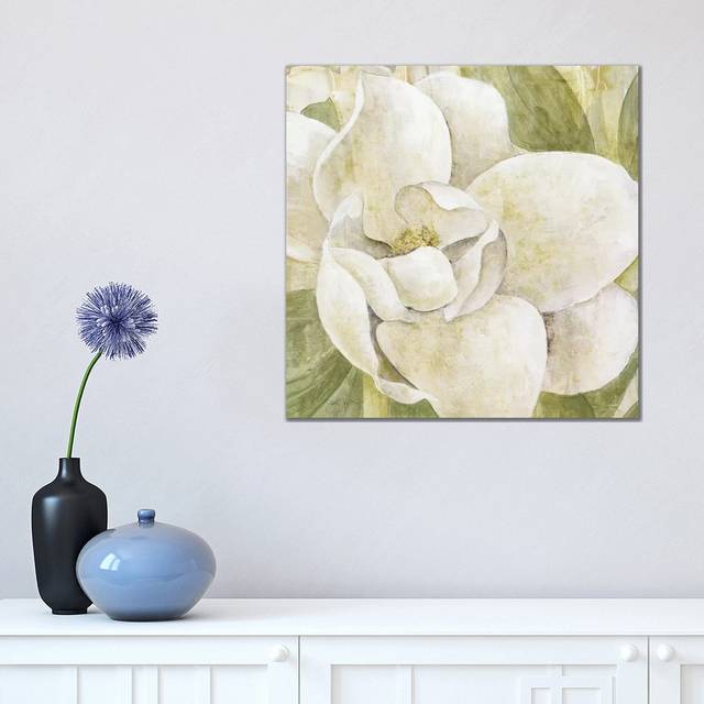 Magnolia Dolce by Tava Studios - Wrapped Canvas Painting (45.72 cm H x 45.72 cm W x 1.91 cm D)