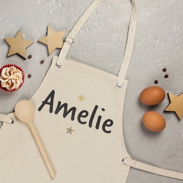 Personalised Kids Apron, Stars (Adult;Child)