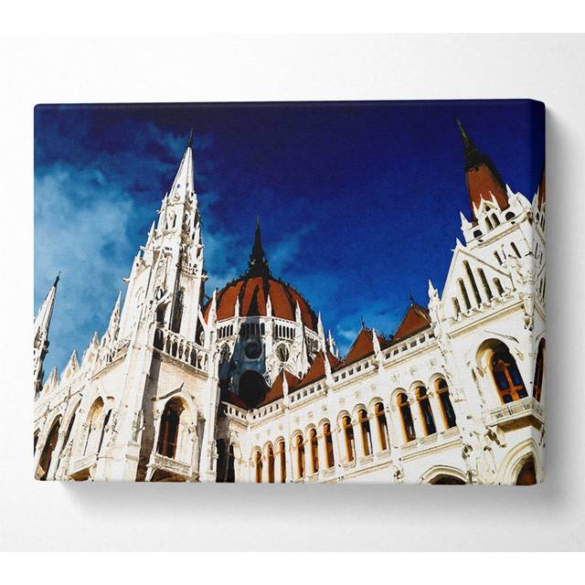 Budapest Hungary - Wrapped Canvas Art Prints - Multicolour (35.6cm H x 50.8cm W x 10cm D)